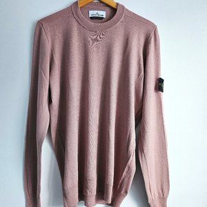 Stone Island Men's Lilac Sweater - Gently Loved in Size Large